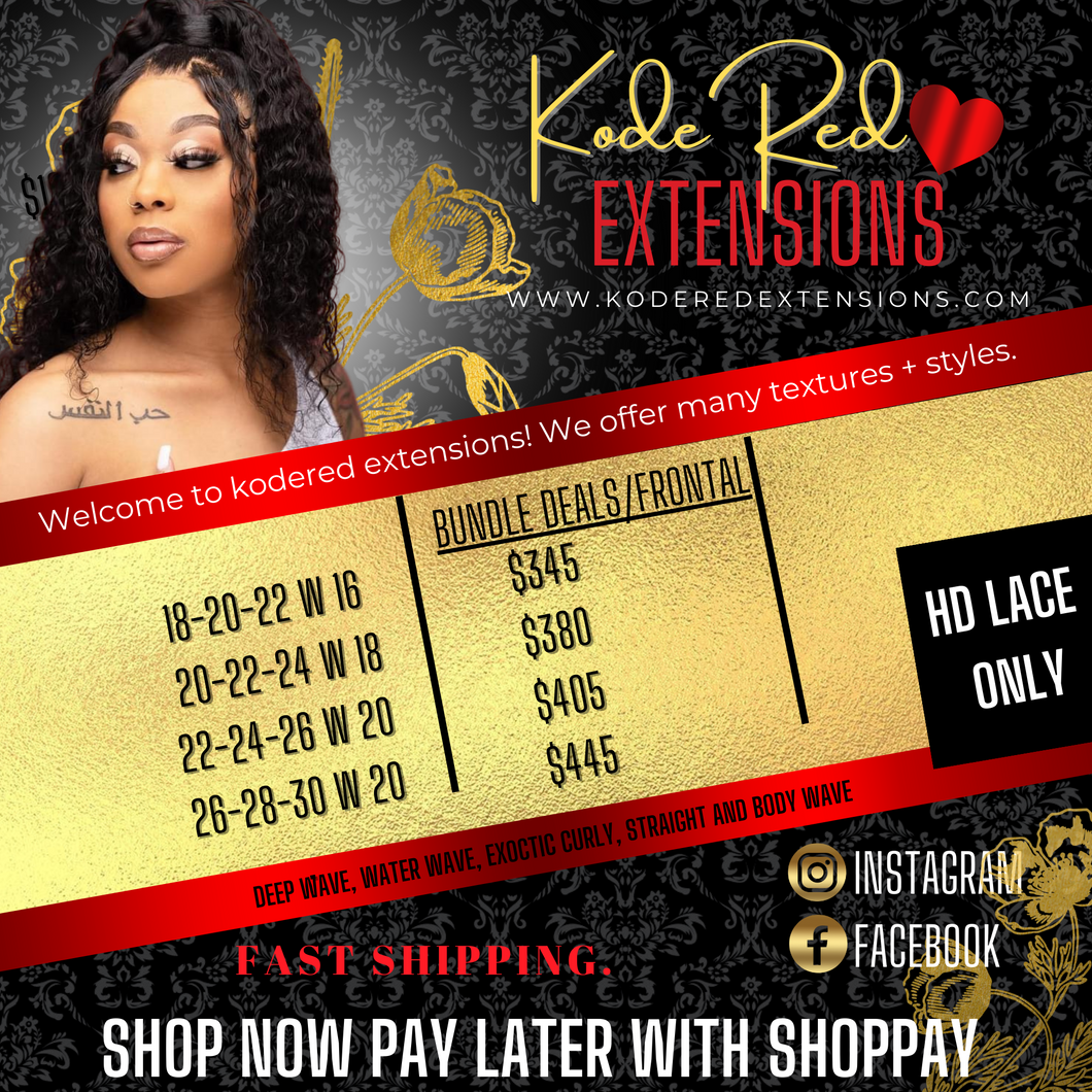 Bundles with 13x4 HD Frontal